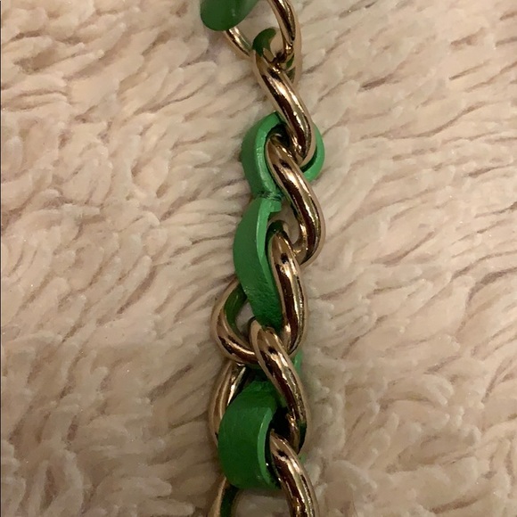 Kate Spade green and tan woven accent crossbody - Picture 4 of 8